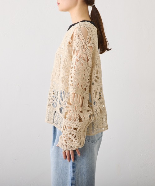 「PUAL CE CIN」 カーディガン FREE ベージュ レディース_画像9