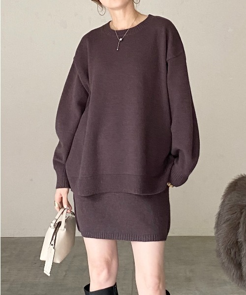 She's Closet セットアップ ボリュームスリーブ長袖オーバーサイズ