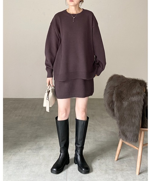 She's Closet セットアップ ボリュームスリーブ長袖オーバーサイズ