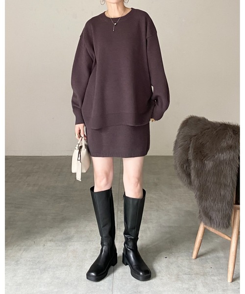 She's Closet セットアップ ボリュームスリーブ長袖オーバーサイズ