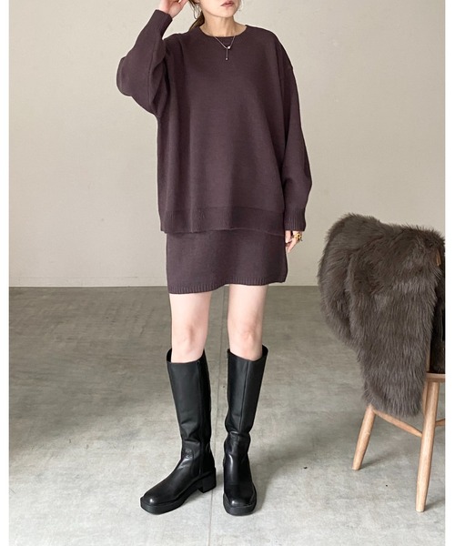 She's Closet セットアップ ボリュームスリーブ長袖オーバーサイズ