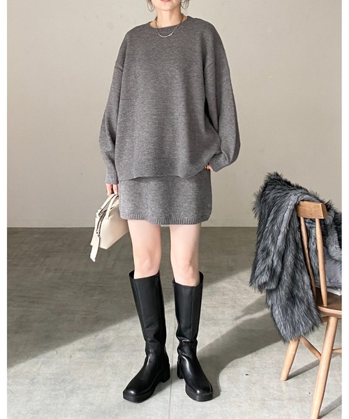 She's Closet セットアップ ボリュームスリーブ長袖オーバーサイズ