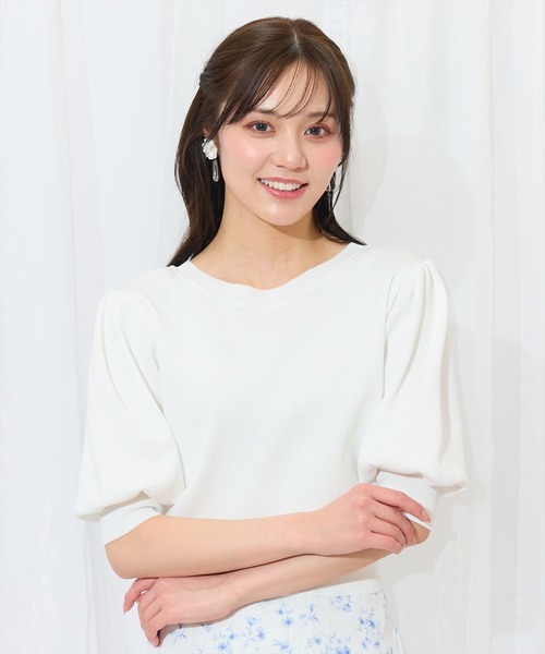 「WILLSELECTION」 半袖ニット FREE ピンク レディース_画像3