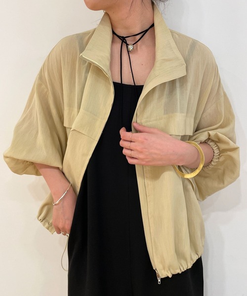 「Omekashi」 ブルゾン FREE ブラック レディース_画像2