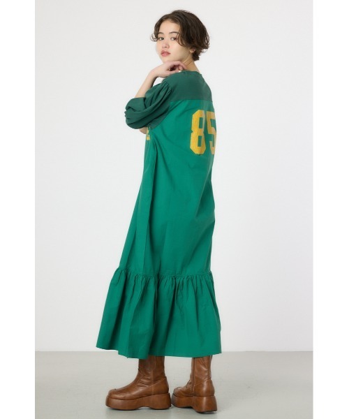 「RODEO CROWNS WIDE BOWL」 半袖ワンピース FREE ネイビー レディース_画像3