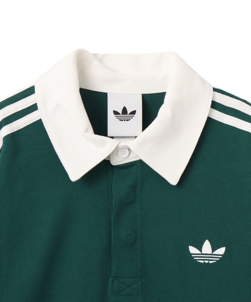adidas（アディダス） ポロシャツ adidas 3-STRIPES RUGBY LONGSLEEVE