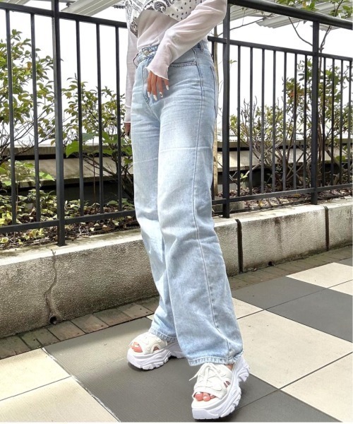 「R&E」 フラットサンダル S ブラック レディース_画像7