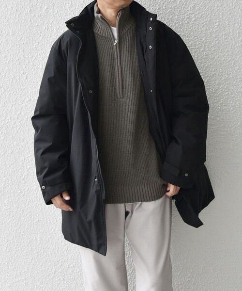 SHIPS any 「SHIPS any」 ダウンコート LARGE ブラック メンズ