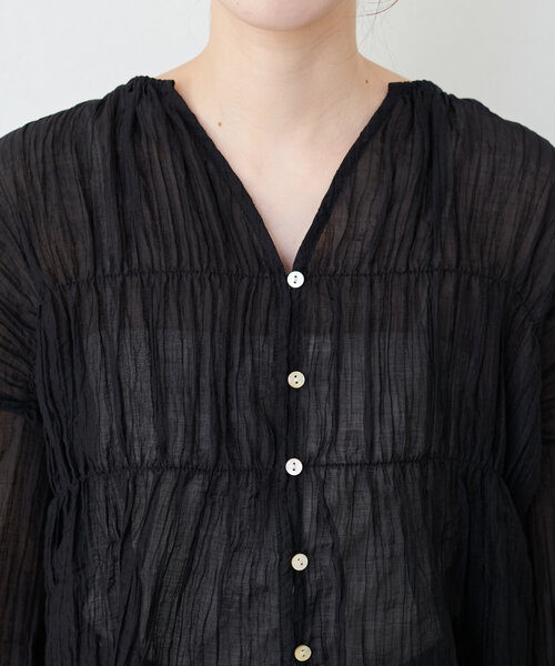 「natural couture」 長袖ブラウス FREE オフホワイト レディース_画像8