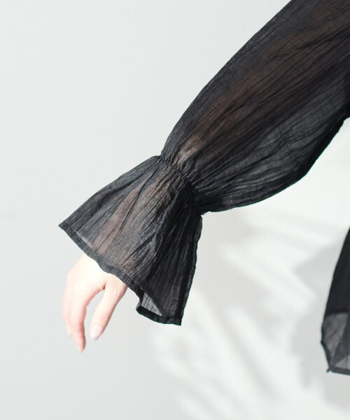 「natural couture」 長袖ブラウス FREE オフホワイト レディース_画像9