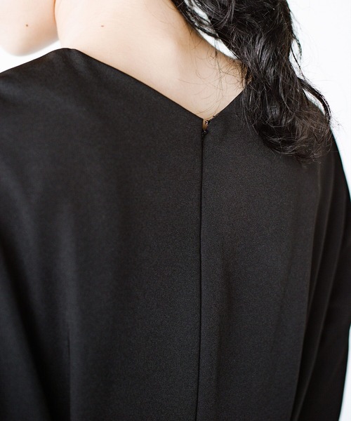 「haco!」 7分袖ワンピース MEDIUM ネイビー レディース_画像5