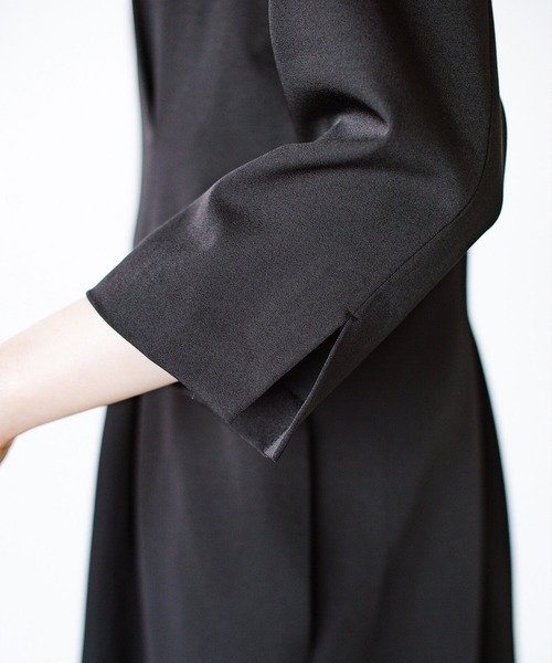 「haco!」 7分袖ワンピース MEDIUM ネイビー レディース_画像8