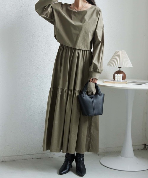 MAISON DE THERESE（メゾン ド テレーズ） ワンピース フェイクレー