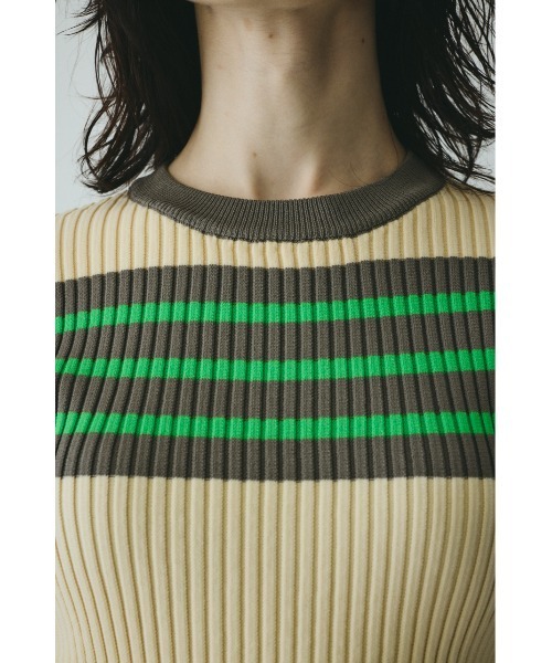 HeRIN.CYE ニット セーター Randam Border knit tops ランダムボーダー