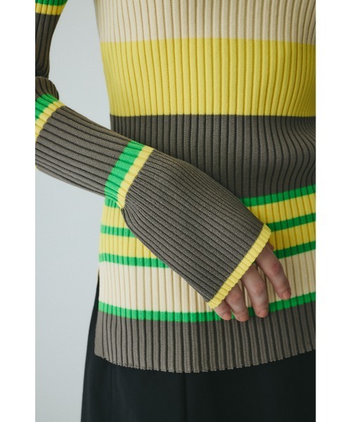 HeRIN.CYE ニット セーター Randam Border knit tops ランダムボーダー