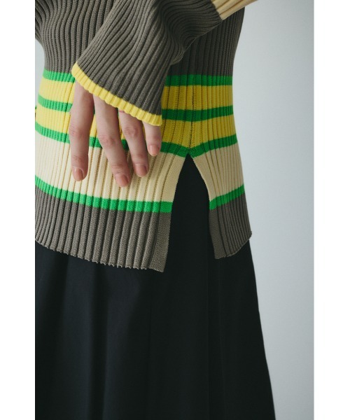 HeRIN.CYE ニット セーター Randam Border knit tops ランダムボーダー