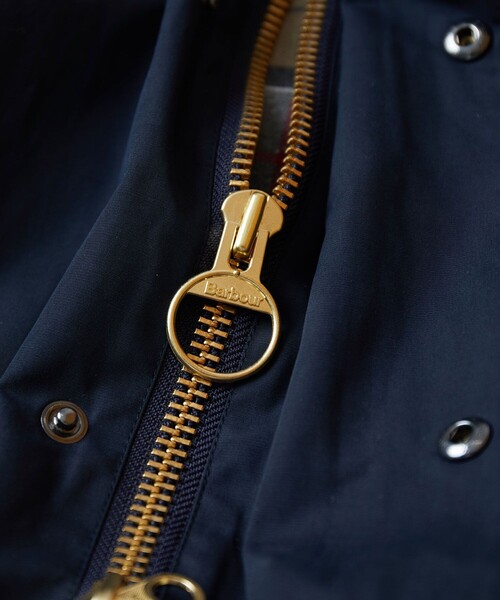 Barbour（バブアー） ステンカラーコート 38 ネイビー メンズ