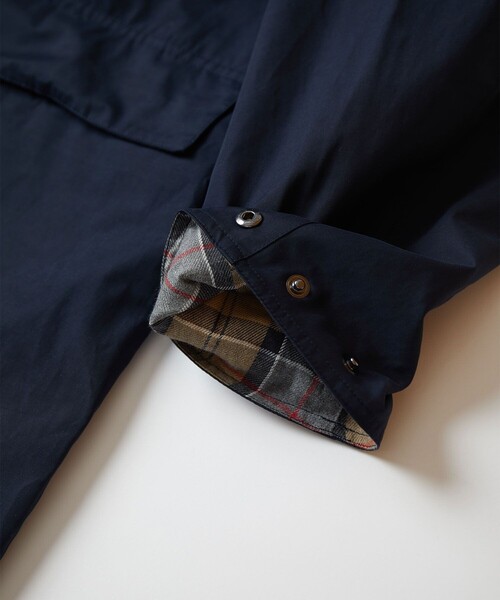 Barbour（バブアー） ステンカラーコート 38 ネイビー メンズ