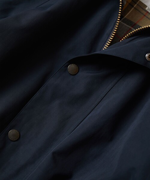 Barbour（バブアー） ステンカラーコート 38 ネイビー メンズ