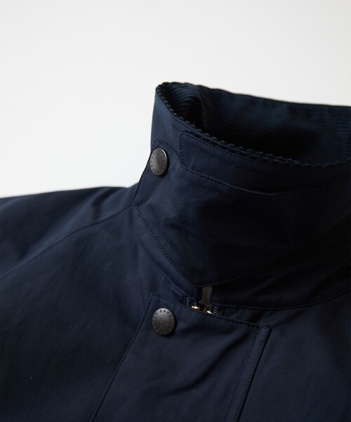 Barbour（バブアー） ステンカラーコート 38 ネイビー メンズ