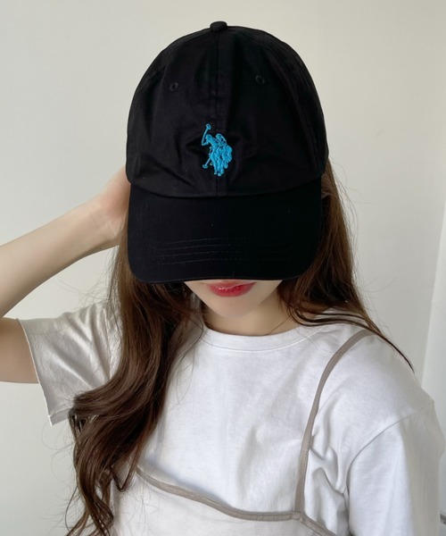 「U.S. POLO ASSN.」 キャップ FREE ベージュ レディース_画像6