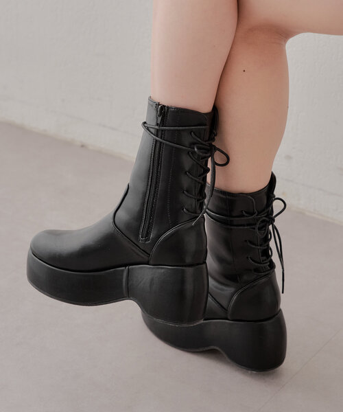 Chico（チコ） ショートブーツ LARGE ブラック レディース : ZOZOTOWN