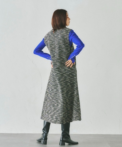 「Droite lautreamont」 ノースリーブワンピース M アイボリー レディース_画像6