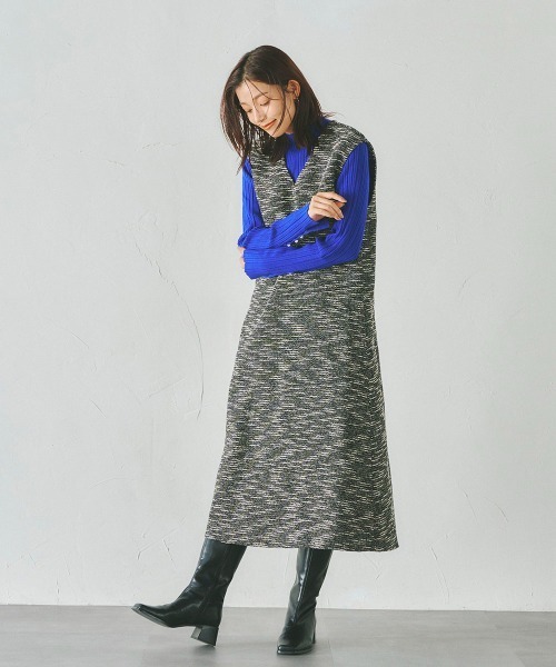「Droite lautreamont」 ノースリーブワンピース M アイボリー レディース_画像7