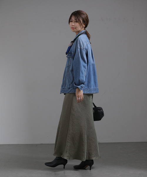 「La TOTALITE」 ロングスカート 38 グレー レディース_画像7