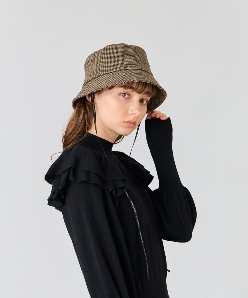 「Chapeau d' O」 ハット M/57.5cm レッド レディース_画像8
