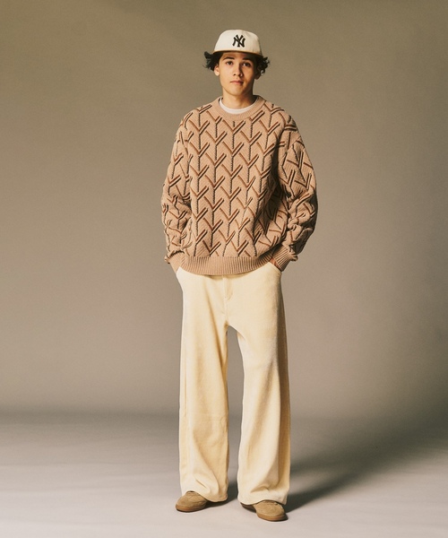 「417 EDIFICE」 長袖ニット MEDIUM ブラック メンズ_画像7