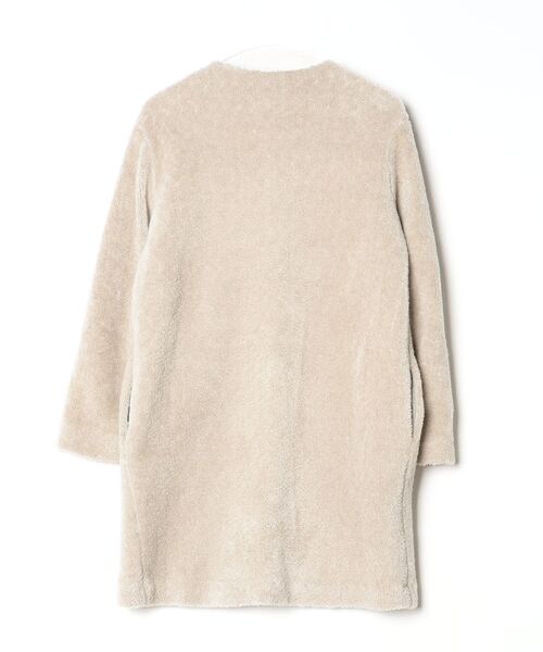 「LADY LUCK LUCA」 ノーカラーコート - ベージュ レディース_画像2