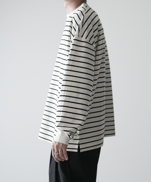 「RUUBON」 長袖Tシャツ M オフホワイト メンズ_画像7