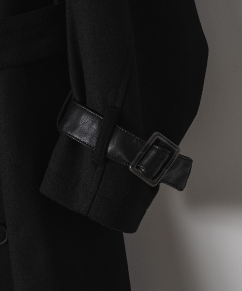 「Casper John」 ステンカラーコート SMALL ブラック メンズ_画像2