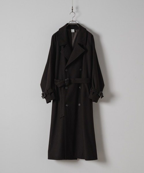 「Casper John」 ステンカラーコート SMALL ブラック メンズ_画像5