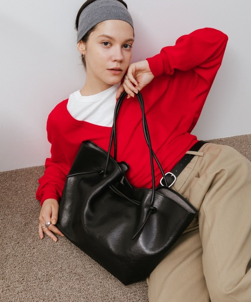 arholiday.standard トートバッグ long shoulder tuck tote bag