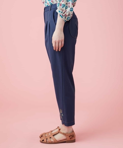 「Jocomomola」 パンツ 42 ネイビー レディース_画像2