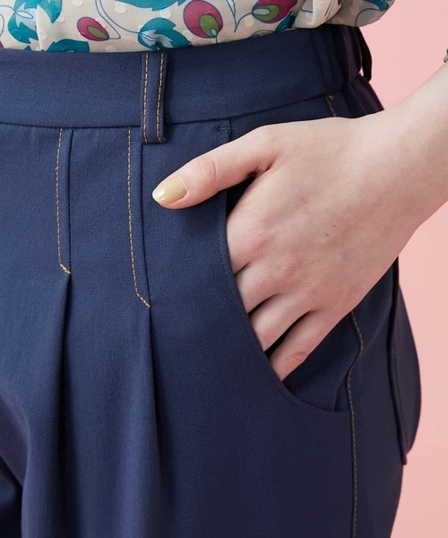 「Jocomomola」 パンツ 42 ネイビー レディース_画像6