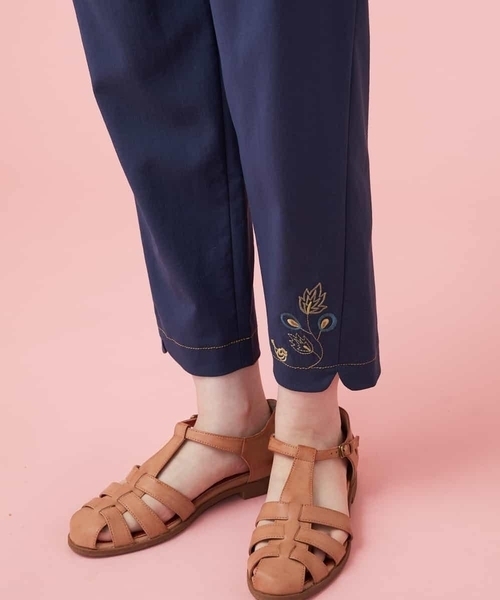 「Jocomomola」 パンツ 42 ネイビー レディース_画像7