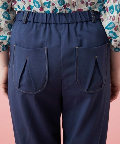 「Jocomomola」 パンツ 42 ネイビー レディース_画像9