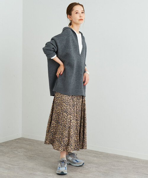 「SLOBE IENA」 フレアスカート 38 ブラウン レディース_画像6