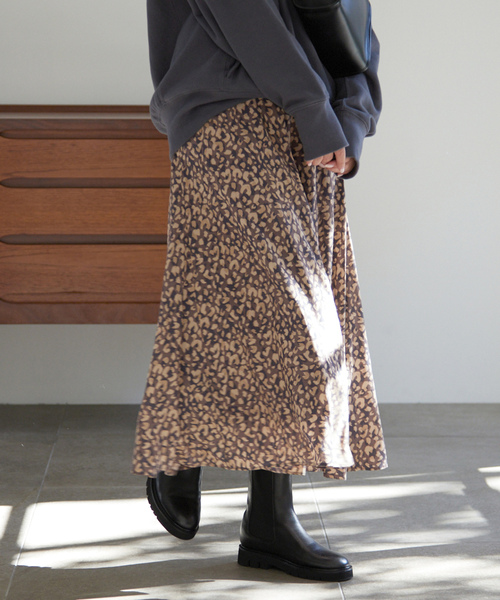 「SLOBE IENA」 フレアスカート 38 ブラウン レディース_画像8