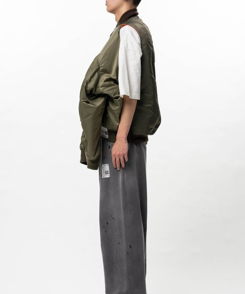 ma1 ma-1 「MIHARAYASUHIRO/ミハラヤスヒロ」BACK VEST BOMBER JACKET メンズの画像