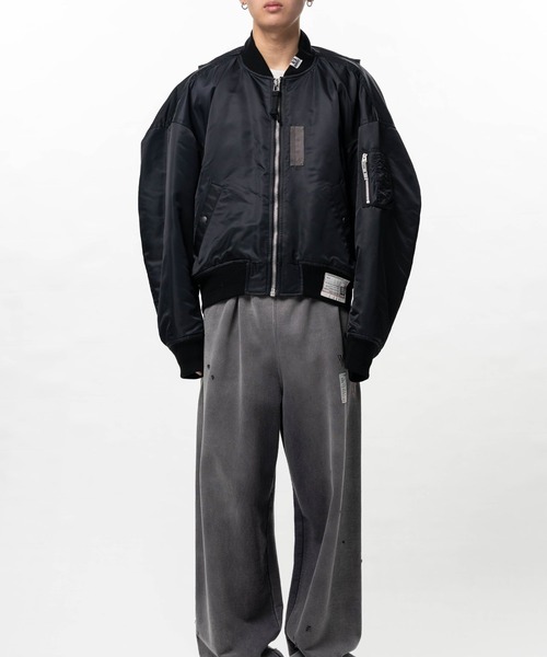 ma1 ma-1 「MIHARAYASUHIRO/ミハラヤスヒロ」BACK VEST BOMBER JACKET メンズの画像