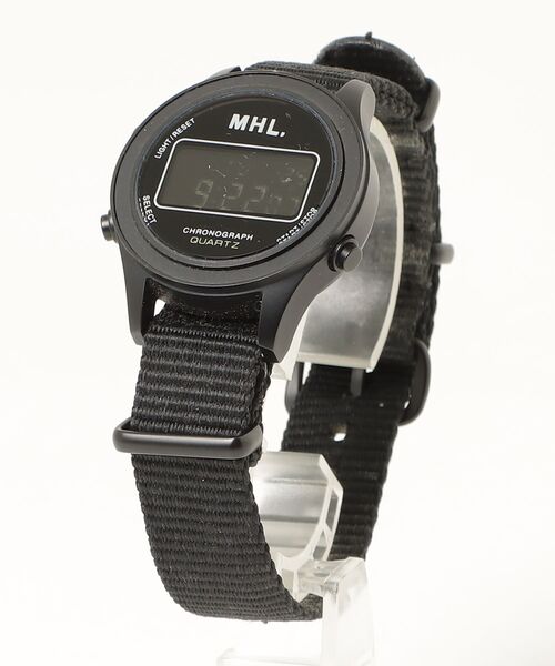 時計 MHL.DIGITAL WATCH MHL.（エムエイチエル） デジタル腕時計 FREE ブラック レディース