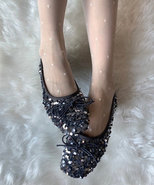 「SHEPP」 フラットパンプス 40 シルバー レディース_画像9