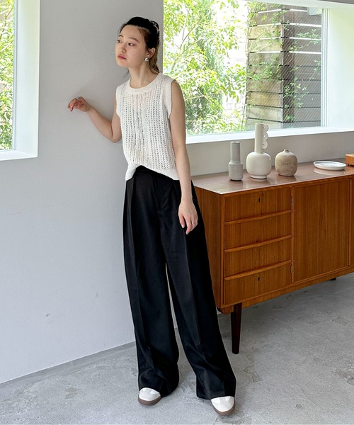 「feepur」 スラックス SMALL グレー レディース_画像7