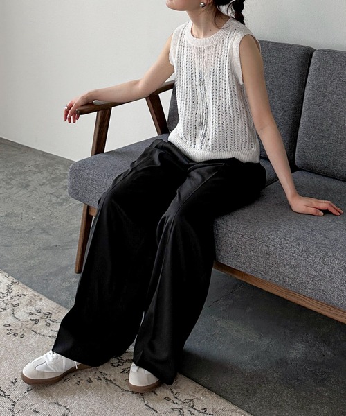 「feepur」 スラックス SMALL グレー レディース_画像8