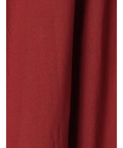 「TSUHARU by Samansa Mos2」 長袖ワンピース フリ- ブラック レディース_画像8