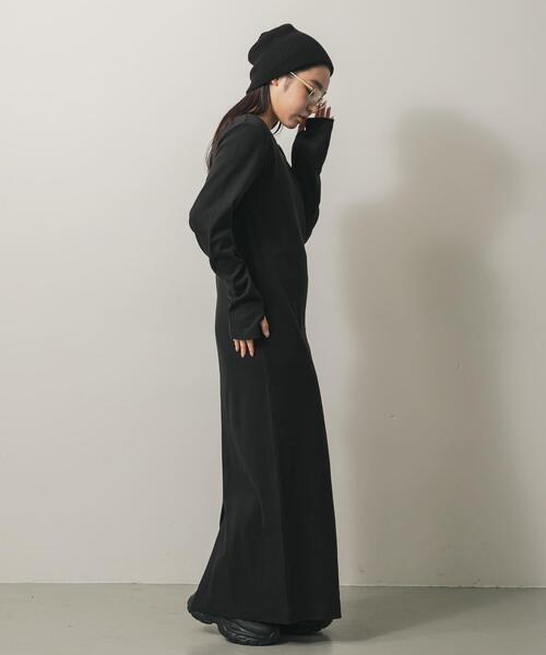 SENSE OF PLACE by URBAN RESEARCH 長袖ワンピース ONE ブラウン